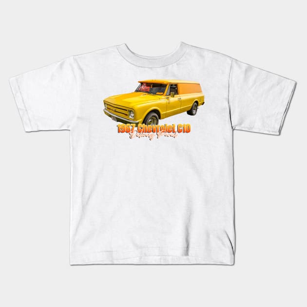 1967 Chevrolet C10 Delivery Panel Kids T-Shirt by Gestalt Imagery